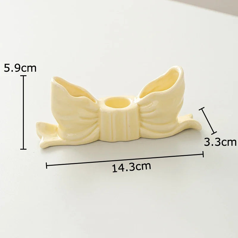 DecorBites™ Bowknot Candle Holder | Desk Decoration, Aroma Diffuser, Home Aroma Container