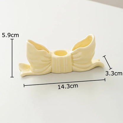 DecorBites™ Bowknot Candle Holder | Desk Decoration, Aroma Diffuser, Home Aroma Container