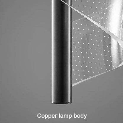 Modern Gold Pendant Light With Acrylic Shade