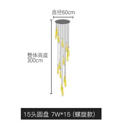 DecorBites™ LED Ring Chandelier for Home Decor - Modern, Rotating, Indoor Lighting Solution