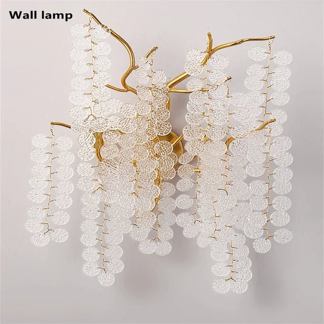 DecorBites™ Circular Crystal Chandelier Living Room Pendant Lights LED Indoor Decoration