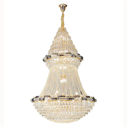 DecorBites™ Crystal Chandelier: Elegant European Luxury Lighting for Living Room, Restaurant, and Bedroom