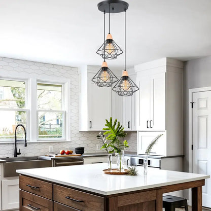 DecorBites™ Industrial Wood Ceiling Chandelier for Bedroom Cafe Bar Restaurant Decor