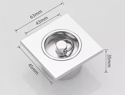 DecorBites™ Brass Chrome Swimming Pool Fishbowl Drain, Superior Quality, High Waterflow