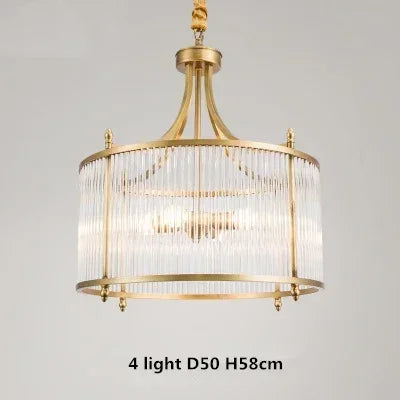Decorbites™ Lámpara de Araña de Vidrio de Cobre Dorado LED de Techo Colgante