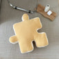 Decobites Teddy Velvet Jigsaw Seat Cushion - Plush Home Decor Throw Pillow