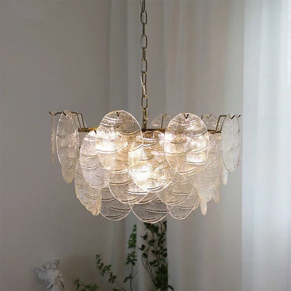 DecorBites™ LED Glass Chandelier Modern Minimalist Design Light Fixtures