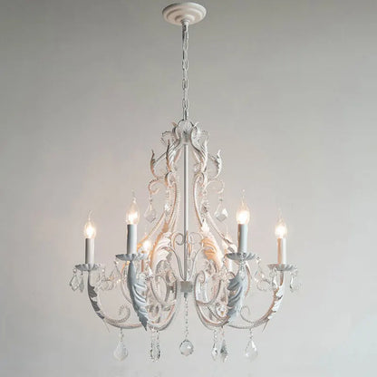 DecorBites™ Iron Crystal Chandelier for Living Room Dining Bedroom E14 Lighting