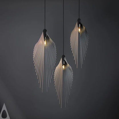 DecorBites™ Leaf Chandelier LED Pendant Light Modern Minimalist Hanging Lamp for Home Decor