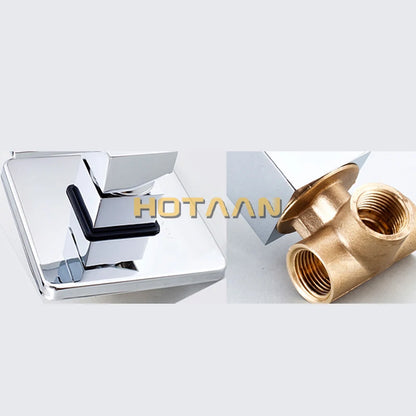 Bath & Shower Faucets Control Brass Mixing Valve Switch Concealed Shower Valve Mixer Hotel Faucet Mixing Wall Shower Switch 5308