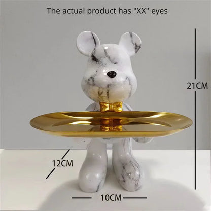 DecorBites™ Graffiti Bear Statue Ornament for Modern Home Decor