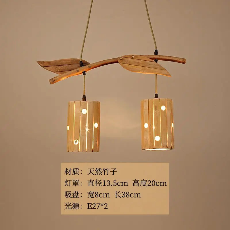 ثريا ديكوربايتس™ الفنية من الخيزران: مصابيح كورية عتيقة لغرفة المعيشة في بيت الشاي والمطعم