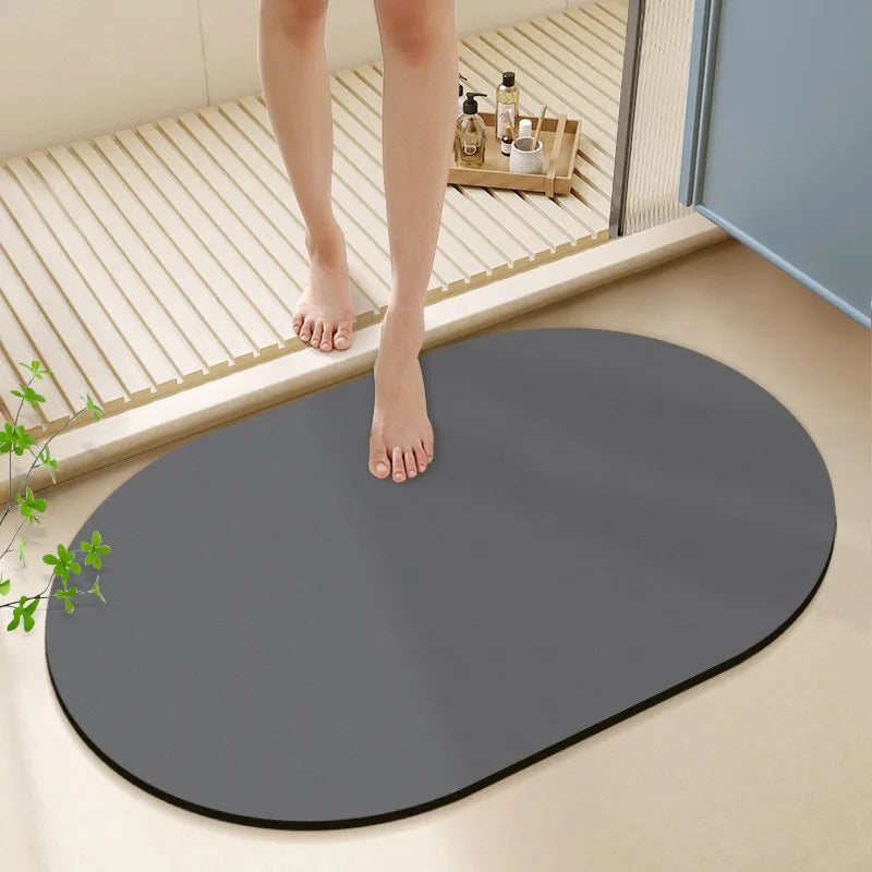 DecorBites™ Diatom Ooze Bath Rug: Super Absorbent Non-slip Mat for Bathroom & Toilets