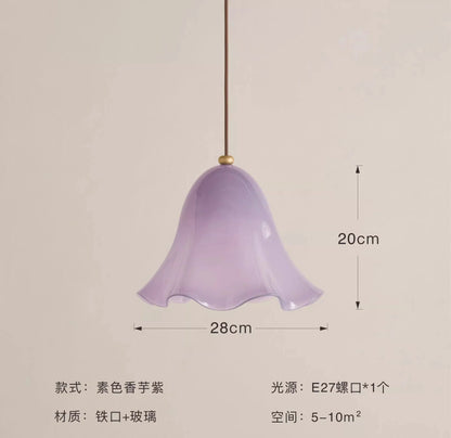 DecorBites™ Glass Pendant Lights LED E27 Warm Atmosphere Modern Colorful Hanging Lamp