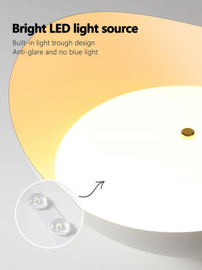 Lámpara de techo DecorBites™ Ingot: Iluminación artística moderna y minimalista para dormitorio principal o estudio