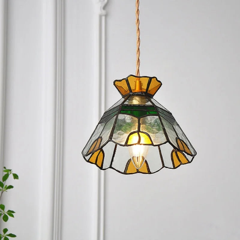 DecorBites™ Glass Brass Pendant Lamp Adjustable Wire LED Dining Room Kitchen Bar Balcony Decor