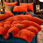 Decobites Plush Milk Velvet King Bedding Set for Winter Warmth