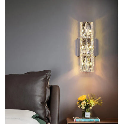 DecorBites™ Crystal Wall Lamp: Elegant Post-Modern Light for Dining Living Study Room