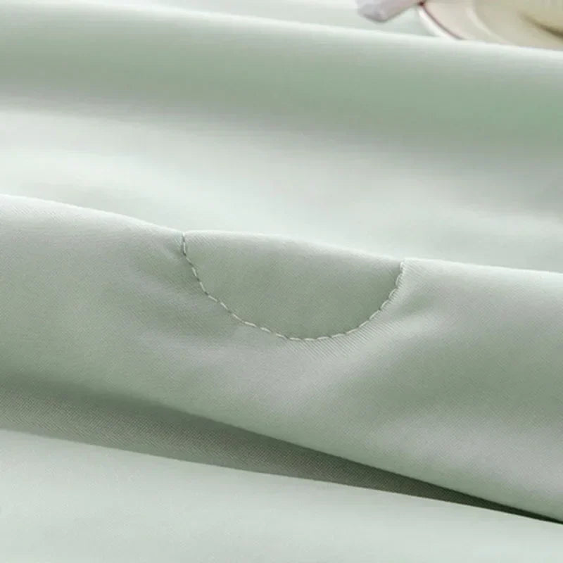 لحاف التبريد DecorBites™: بطانية ناعمة ومريحة بحجم كوين لحرارة الصيف، وتقنية الألياف الباردة الفريدة