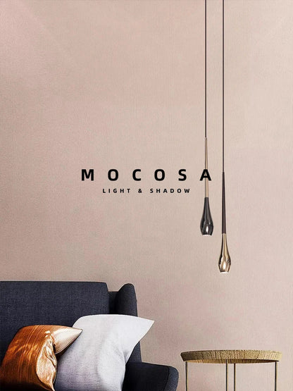 Droplet Aluminum Pendant Light With Remote Dimming