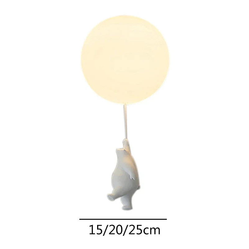 DecorBites™ Cartoon Bear Ceiling Light for Kids' Rooms, LED Fixture Bedroom Decor