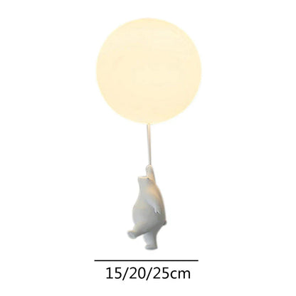 DecorBites™ Cartoon Bear Ceiling Light for Kids' Rooms, LED Fixture Bedroom Decor