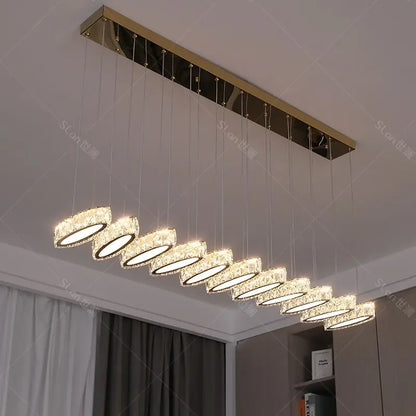 Lámpara colgante de cristal DecorBites™ para escalera, iluminación interior para sala de estar