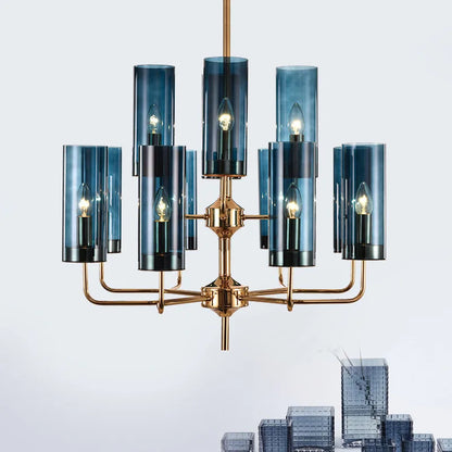 DecorBites™ Glass Chandelier: Elegant Nordic Design Hanging Lamp for Kitchen Island, Restaurant, and Home