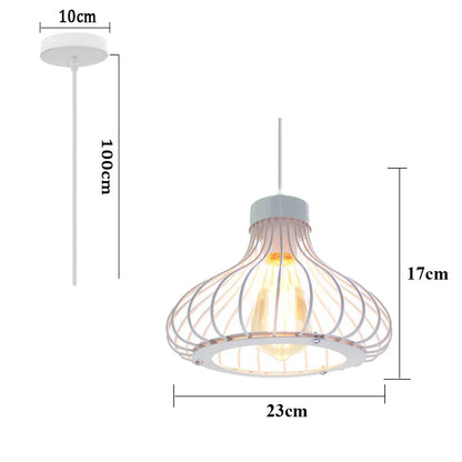 Decorbites™ Industrieller Käfig-LED-Hängeleuchte für moderne Vintage-Kronleuchter im Wohnzimmer