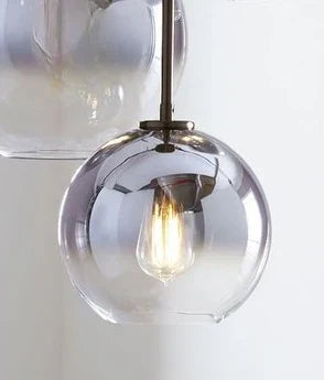 DecorBites™ Gradient Glass Pendant Lamp with LEDs for Living Room, Bedroom - E27