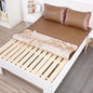 Decobites Jacquard Cool Down Rattan Mat - Natural Rattan & Ice Rayon Bed Cooling Mat