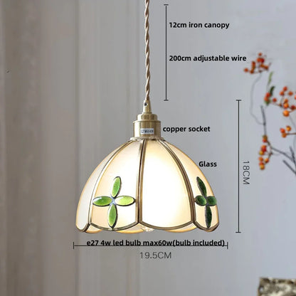 DecorBites™ Glass LED Pendant Lamp Adjustable Loft Kitchen Light Fixture