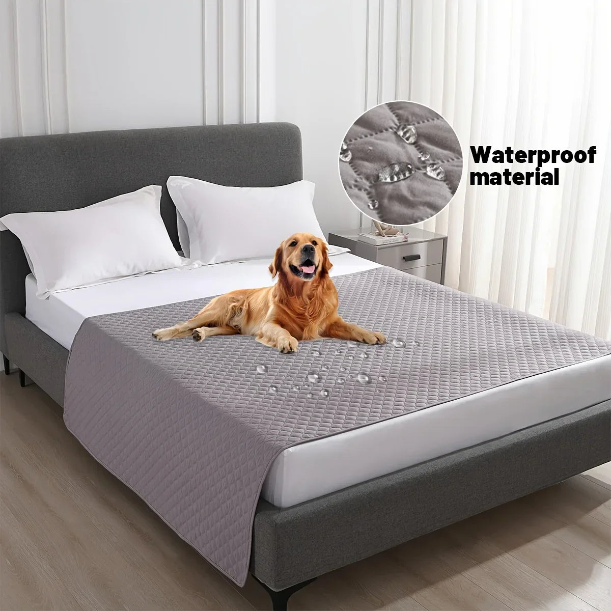 Decobites Dog Bed Cover: Waterproof & Non-Slip Pet Blanket for Furniture & Car