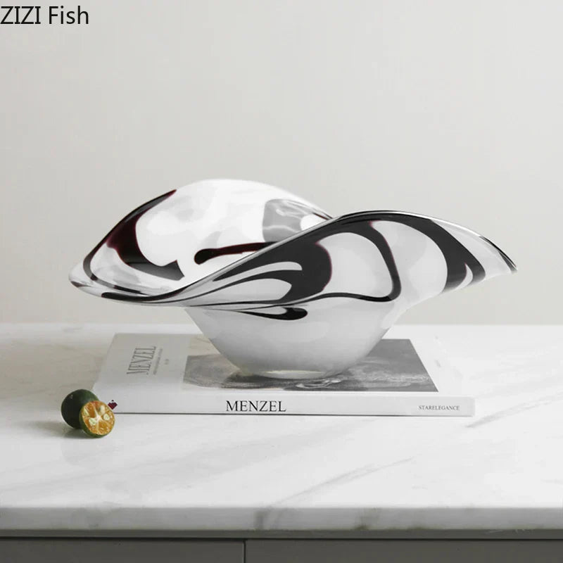 DecorBites™ Glass Fruit Plate Set - Elegant Tableware for Home, Hotel, and Restaurant Use