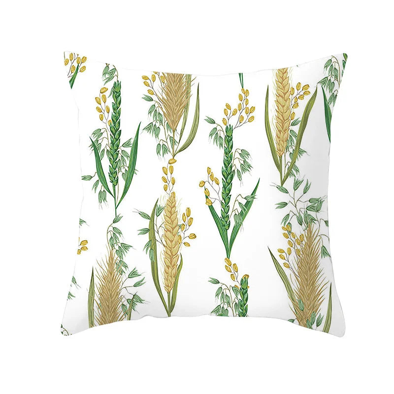 DecorBites™ Autumn Maple Leaves Pillow Cases Short Plush Cushion Cover Sofa Pillowslip