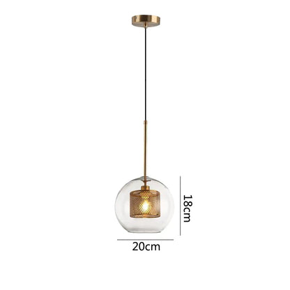 DecorBites™ Glass Pendant Lights: Nordic Style Dining Kitchen Bedroom Lighting Fixtures