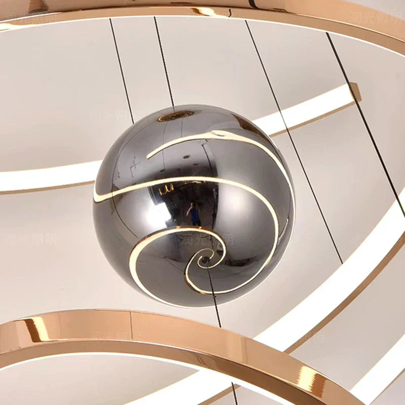 DecorBites™ LED Staircase Chandelier Pendant Light Indoor Lighting