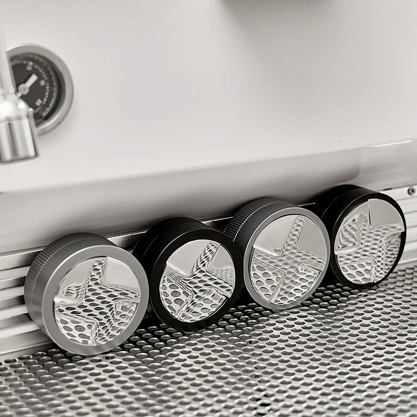 DecorBites™ Espresso Tamper: Automatic Gravity Powder Tamping Tool for Barista, Coffee Maker