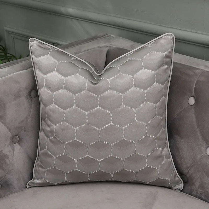 Fundas de almohada lumbar DecorBites™ de satén dorado esmerilado - Fundas de cojín de sofá de lujo