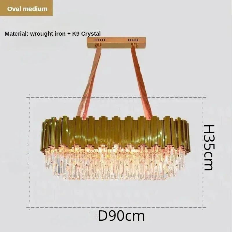 Lámpara de techo LED DecorBites™ Crystal Art: Lámpara redonda de lujo para sala de estar