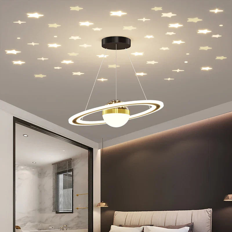 DecorBites™ LED Gypsophila Chandelier for Modern Living Room Decor - Crown Ceiling Pendant Light