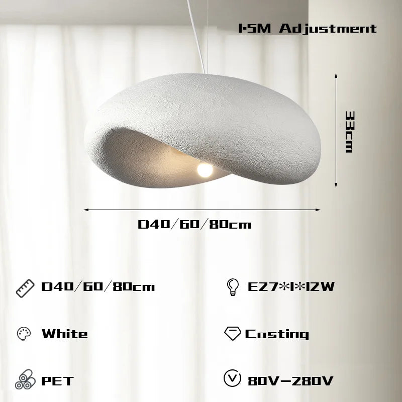 DecorBites™ Cream Style LED Chandelier for Home Decor - Nordic Minimalist Wabi Sabi Design