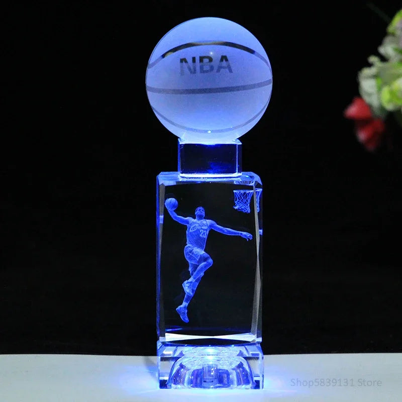 DecorBites™ Crystal Lights Basketball Table Lamp for Bed Room Decor