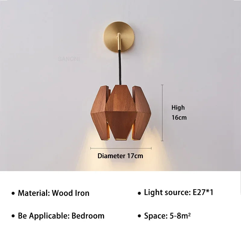 DecorBites™ Japanese Style Wood Pendant Lamps: Timeless Elegance for Your Living Space
