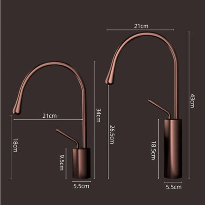 Brushed Gold Bathroom Faucet Brass