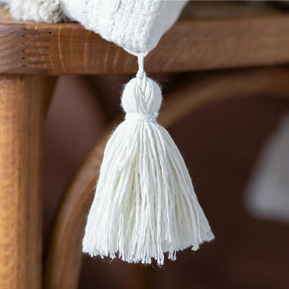 Cotton Tassel Sofa Pillowcase