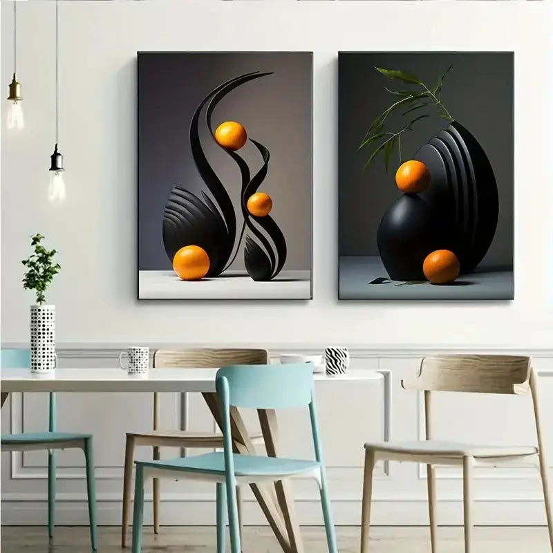 Decorbites™ Abstraktes Leinwand-Druck-Set: 3D-Skulptur-Wandkunst