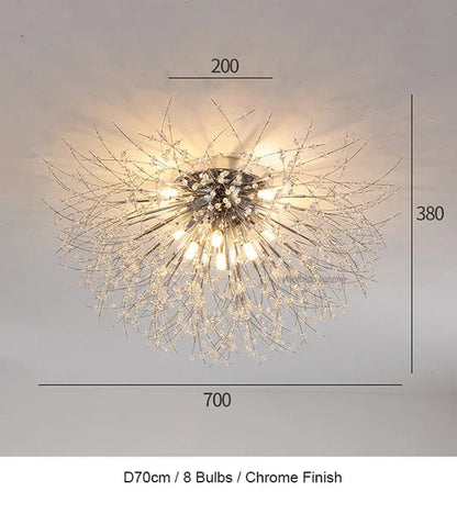 DecorBites™ Dandelion Chandelier LED Pendant Lamp for Dining Room, Bedroom, Shops