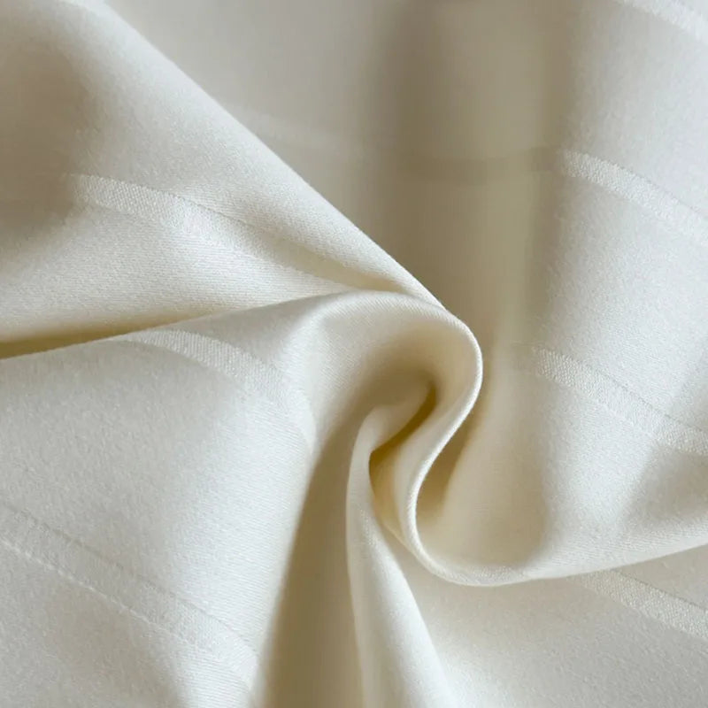 Decorbites™ Luxus-Baumwoll-Satin-Streifen-Bettwäsche-Set mit 2 Kissenbezügen