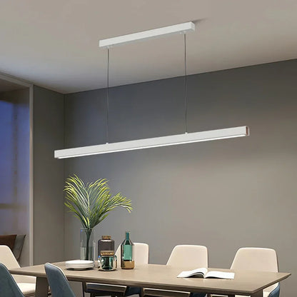 Modern LED Pendant Light For Living Dining Room Restaurant Office Long Simple Chandelier Home Deco Lighting Fixture Hanging Lamp